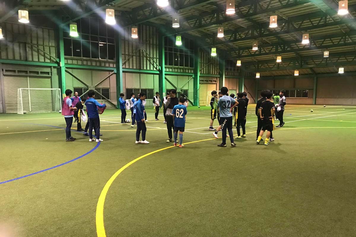 中学生サッカー-FCアビエスジュニアユース-Zoneさんと合同練習