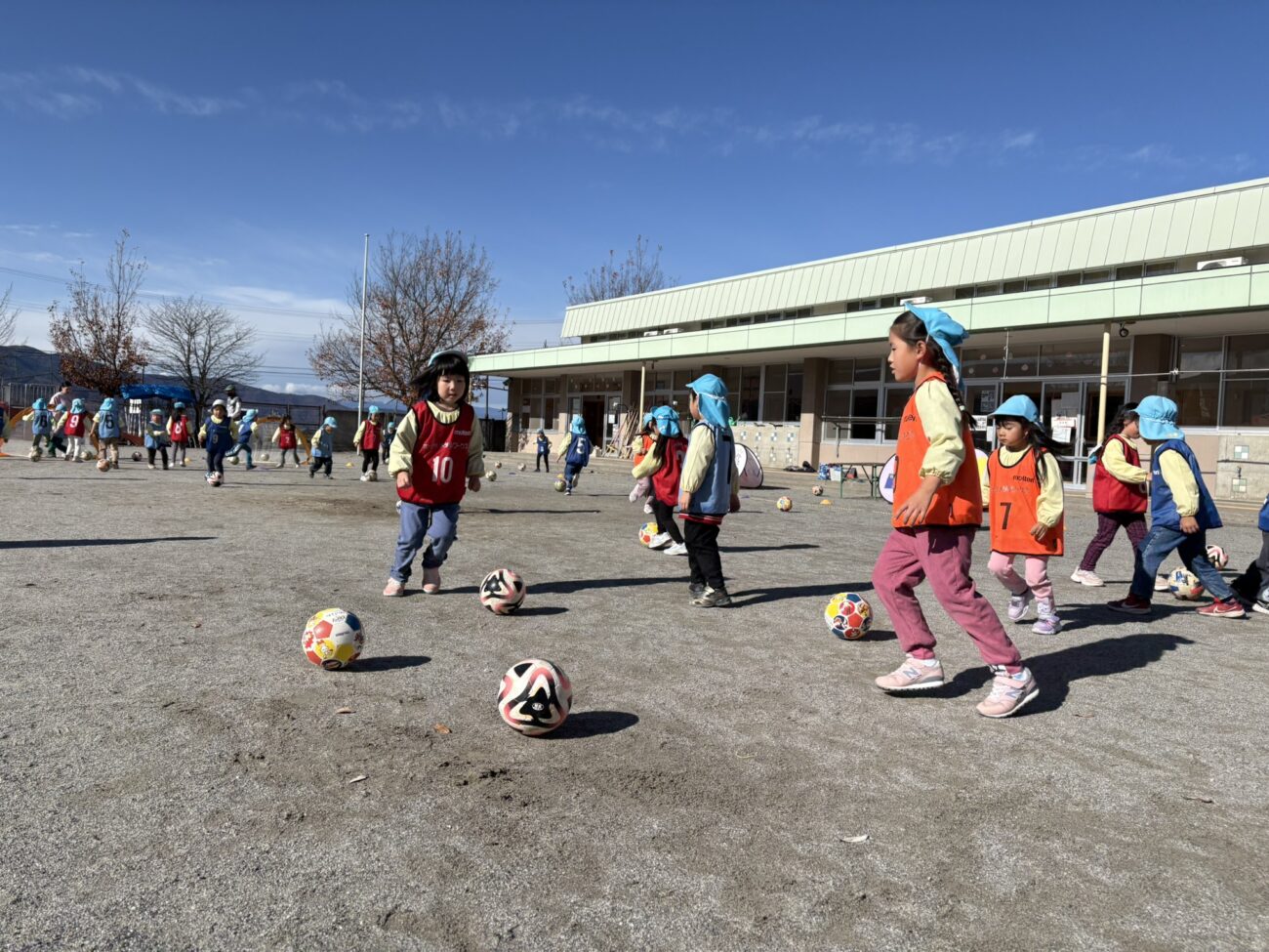 アビエス保育園巡回-サッカー教室2024-どんぐり保育園(長野県茅野市)