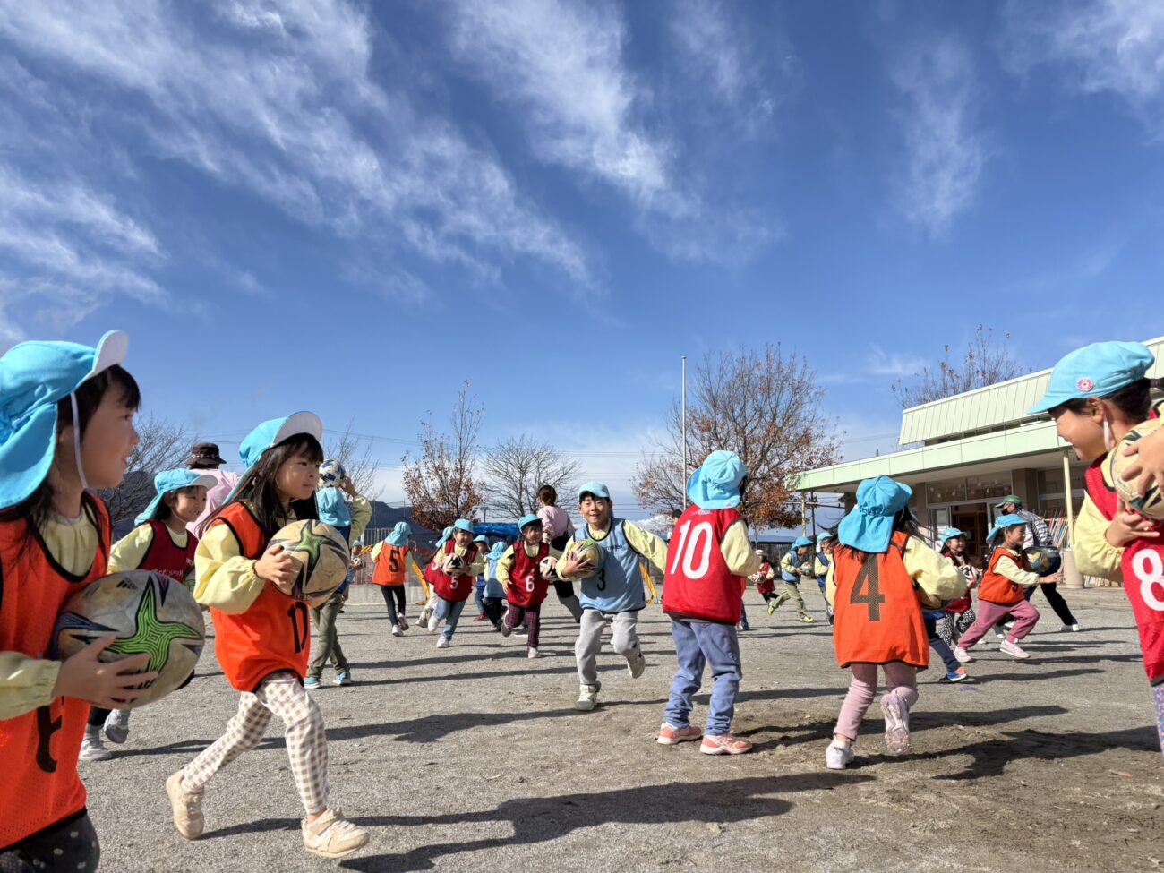 アビエス保育園巡回-サッカー教室2024-どんぐり保育園(長野県茅野市)