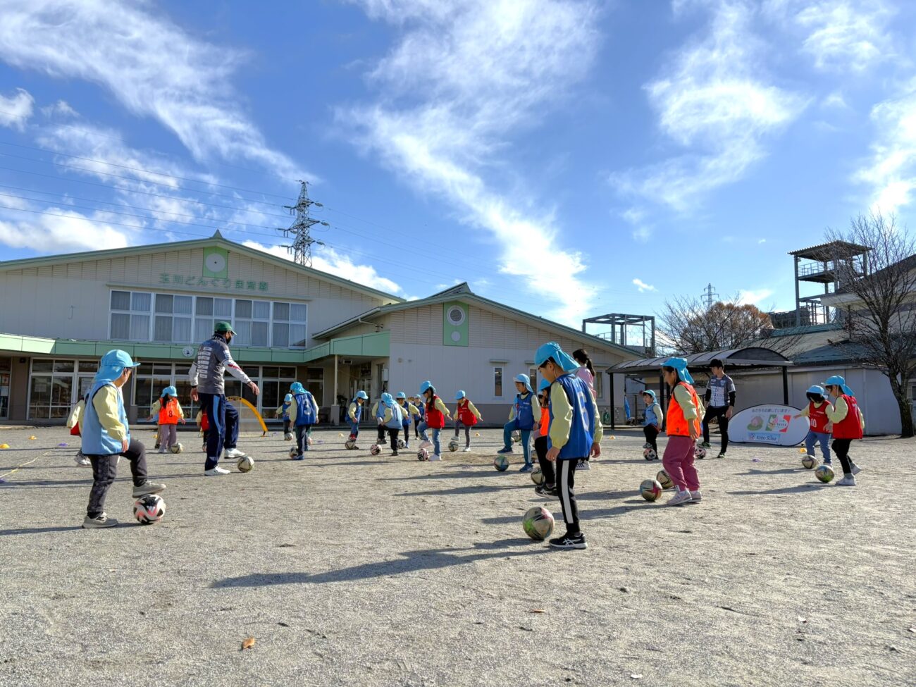 アビエス保育園巡回-サッカー教室2024-どんぐり保育園(長野県茅野市)