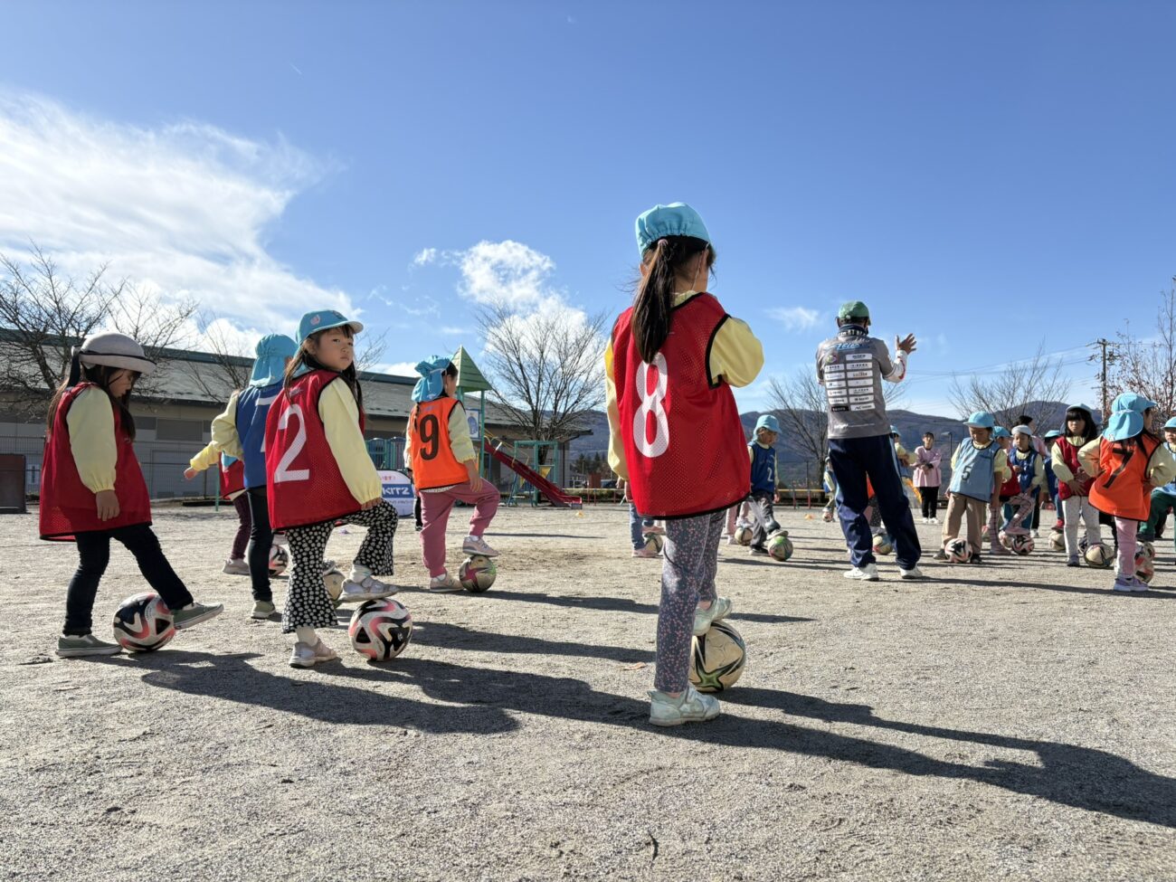 アビエス保育園巡回-サッカー教室2024-どんぐり保育園(長野県茅野市)