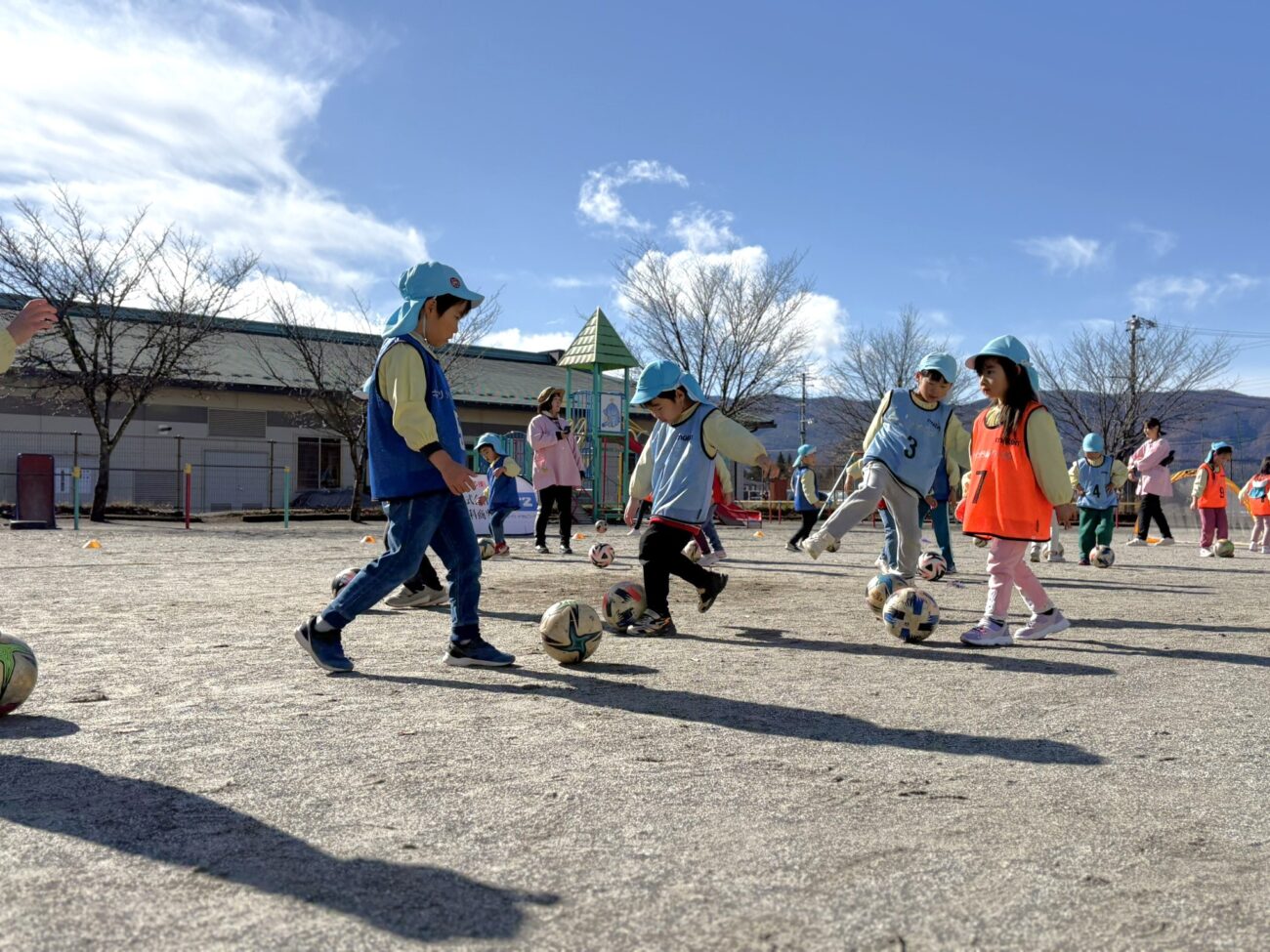 アビエス保育園巡回-サッカー教室2024-どんぐり保育園(長野県茅野市)