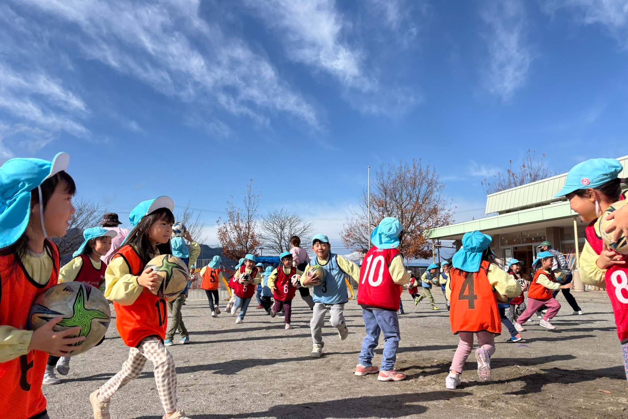 アビエス保育園巡回-サッカー教室2024-どんぐり保育園(長野県茅野市)