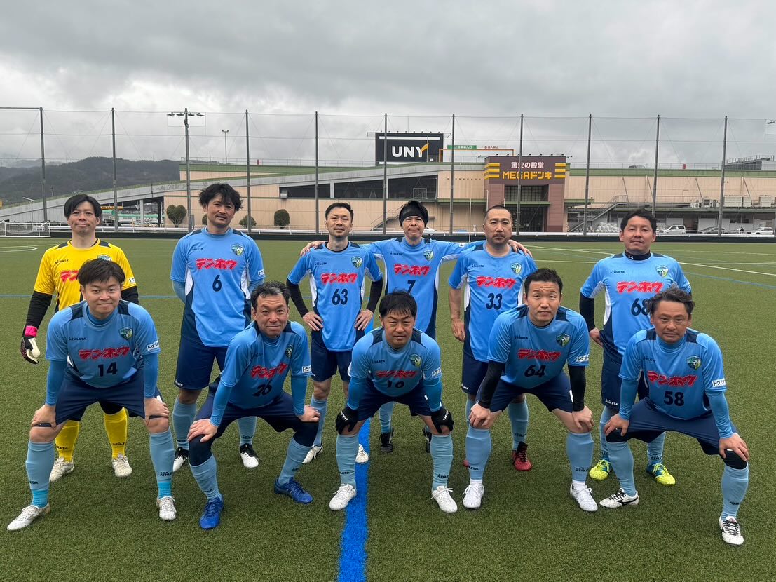 山吹ほたるパークフットボールセンター(高森町)にて-長野県シニア40リーグ2025開幕戦-FCアビエスシニアA