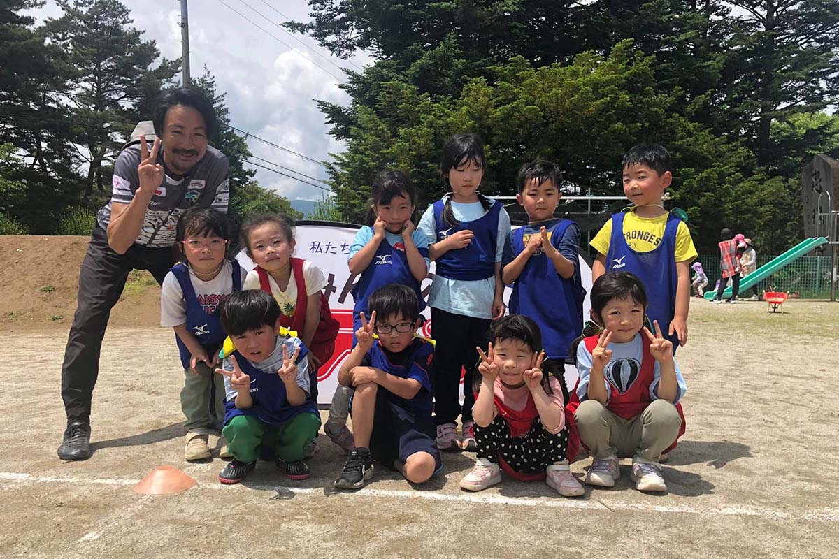 アビエス保育園巡回-サッカー教室2025-本郷保育園(長野県富士見町)