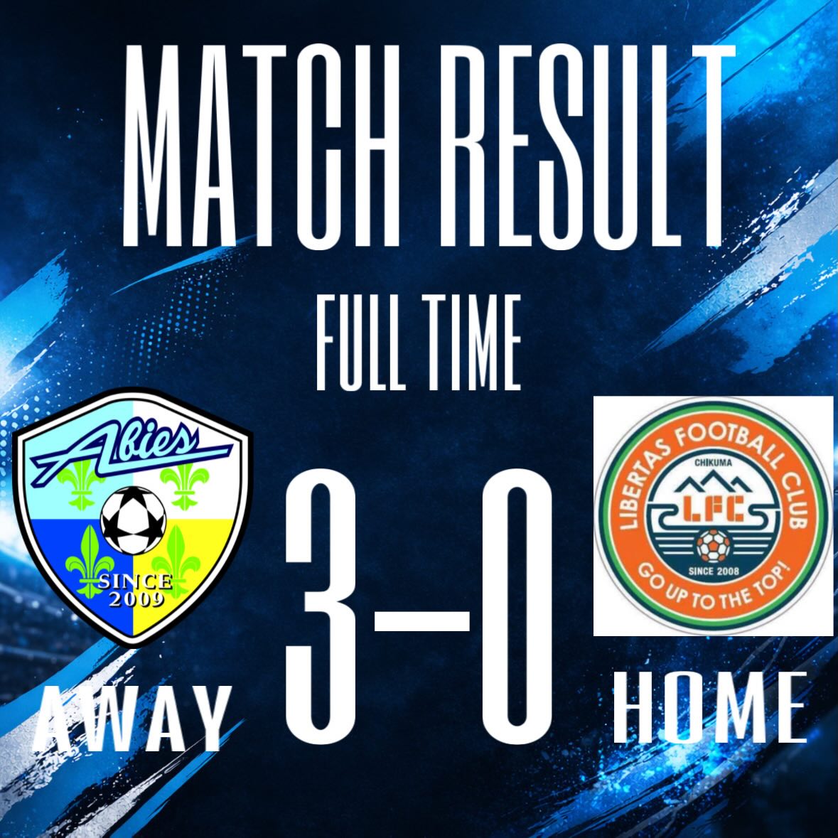 FCアビエス-北信越フットボールリーグ(HFL)2部2026(筑北村サッカー場にて)